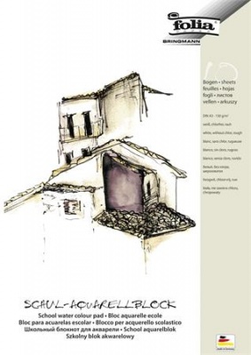 Akvarell tömb, A3, 150 g, 10 lap, durva, FOLIA