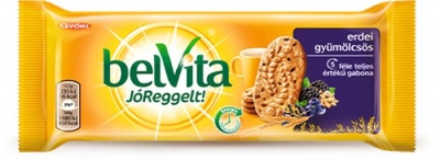 Keksz, 50 g, GYŐRI "Belvita Jó reggelt", erdei gyümölcsös