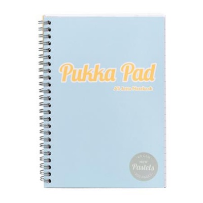 Spirálfüzet, A5, vonalas, 100 lap, PUKKA PAD "Pastel Jotta Pad", vegyes szín