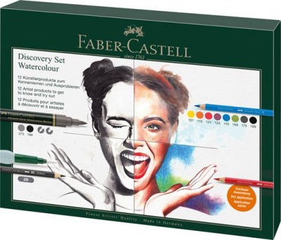 Készlet akvarell technikához, FABER-CASTELL "Discovery Set Albrecht Dürer", 12 db-os szett