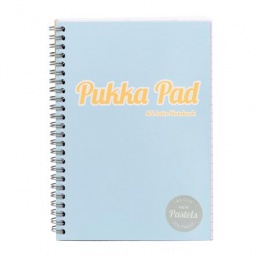 Spirálfüzet, A5, vonalas, 100 lap, PUKKA PAD "Pastel Jotta Pad", vegyes szín